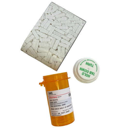 Cocktail Zine in Pill Bottle