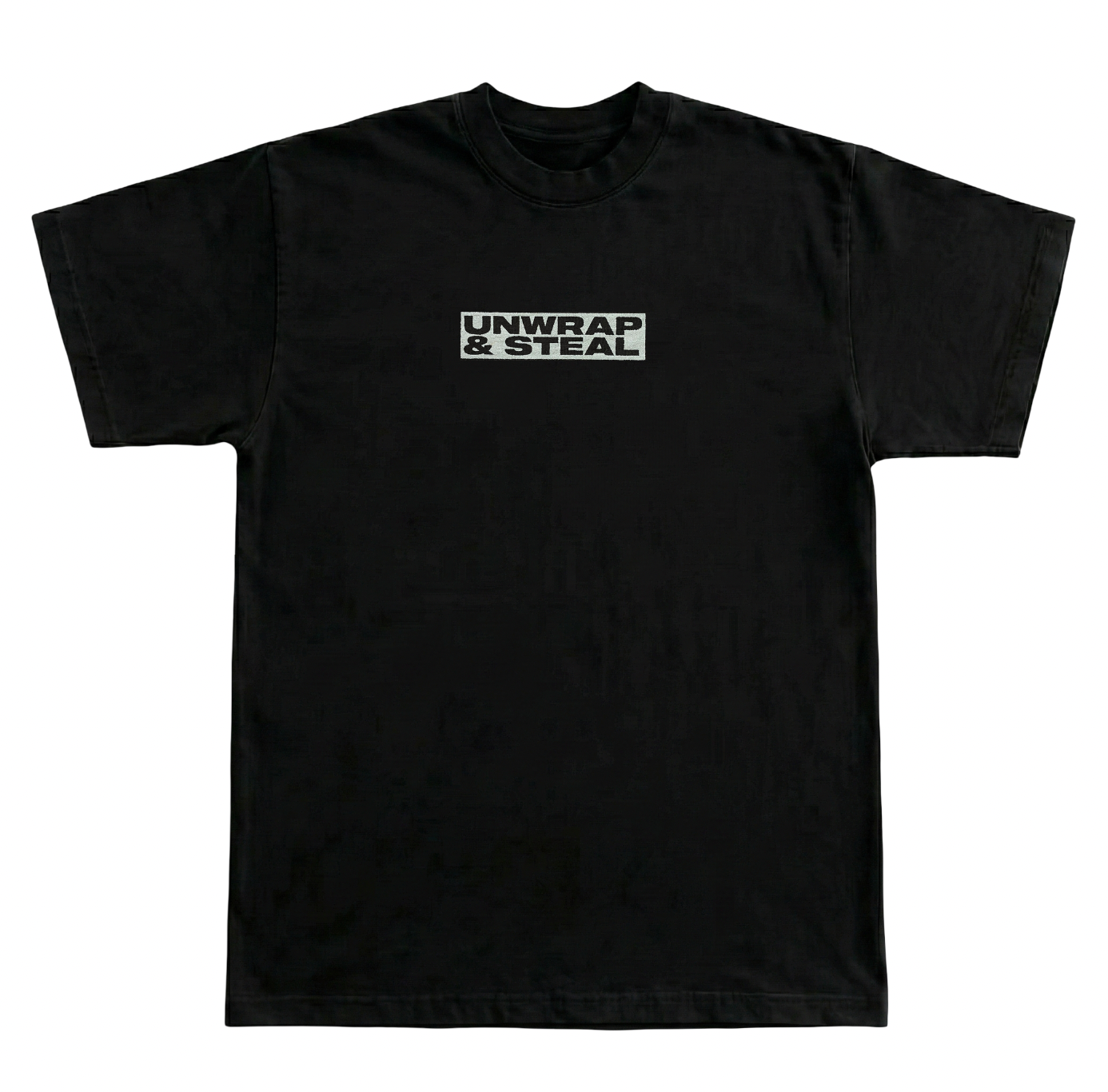 Silver Logo Tee Black
