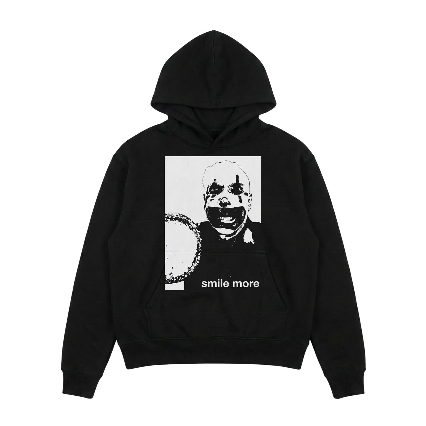 Smile More Black Hoodie