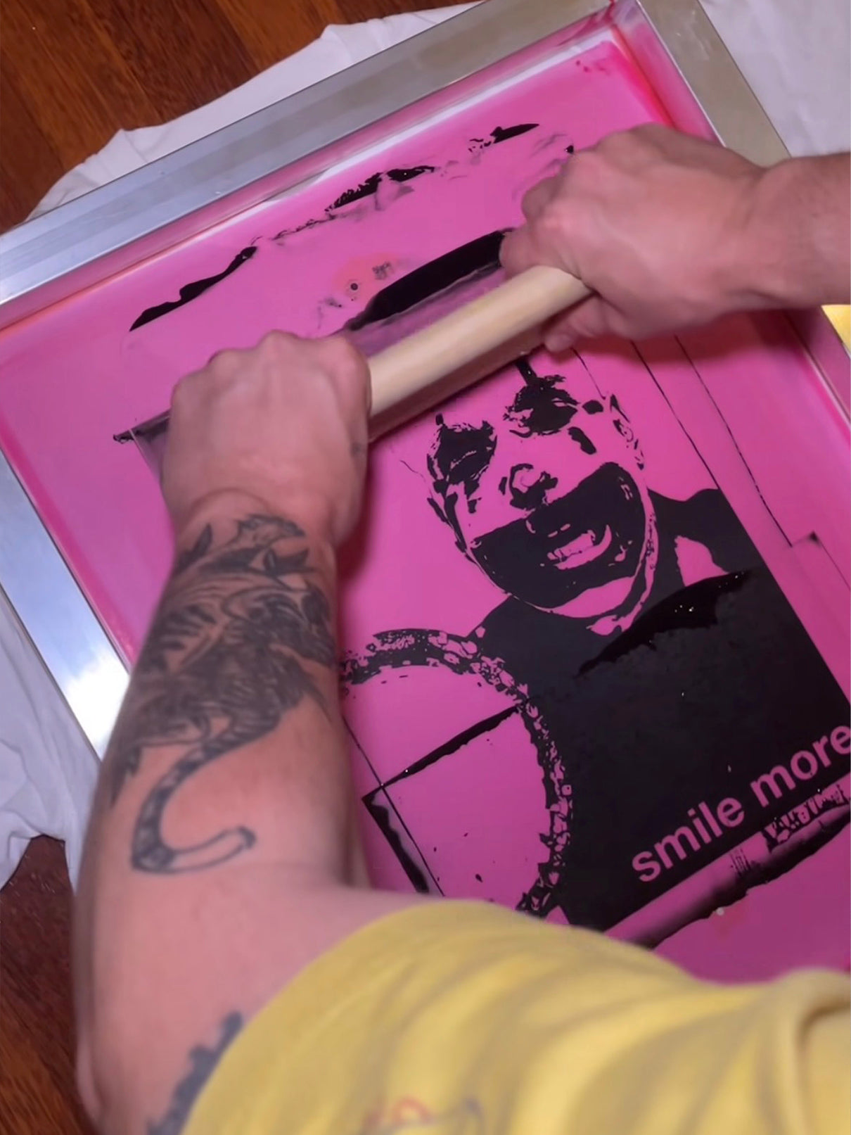 Smile More White Tee