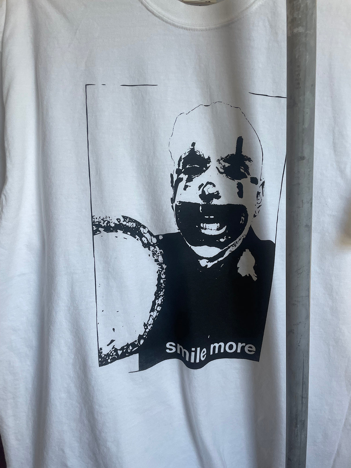 Smile More White Tee