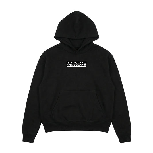 U&S Logo Black Hoodie