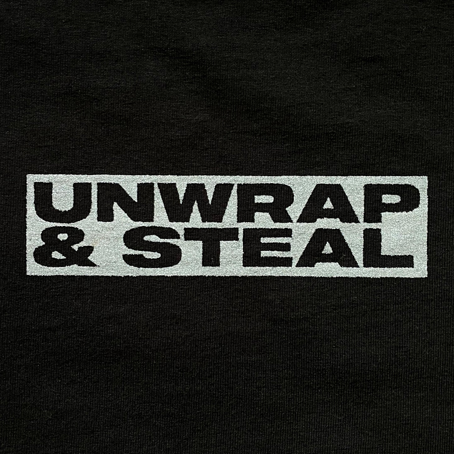 Silver Logo Tee Black