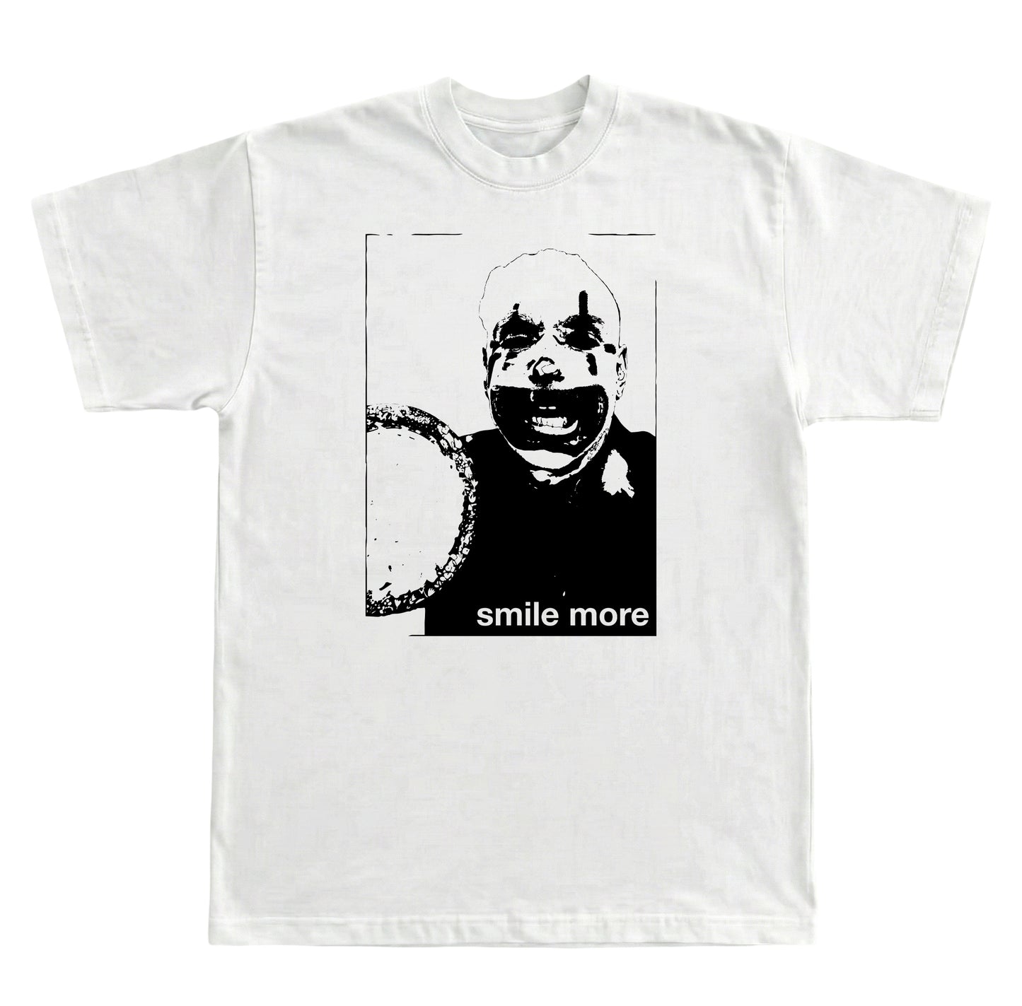 Smile More White Tee